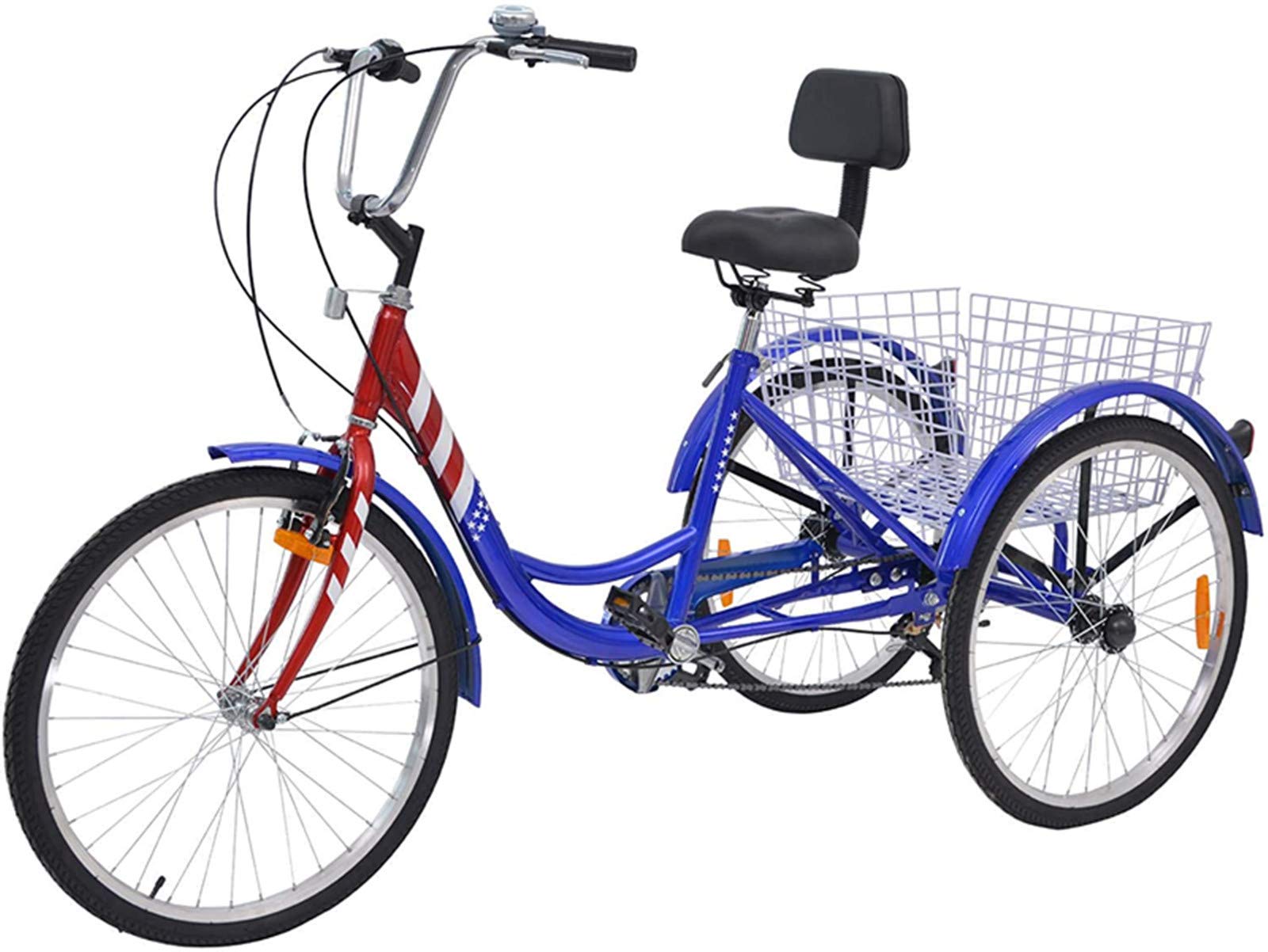 Buy Barbella 20/24/26 inch Adult Tricycle 7 Speed 3 Wheel Bike Adult