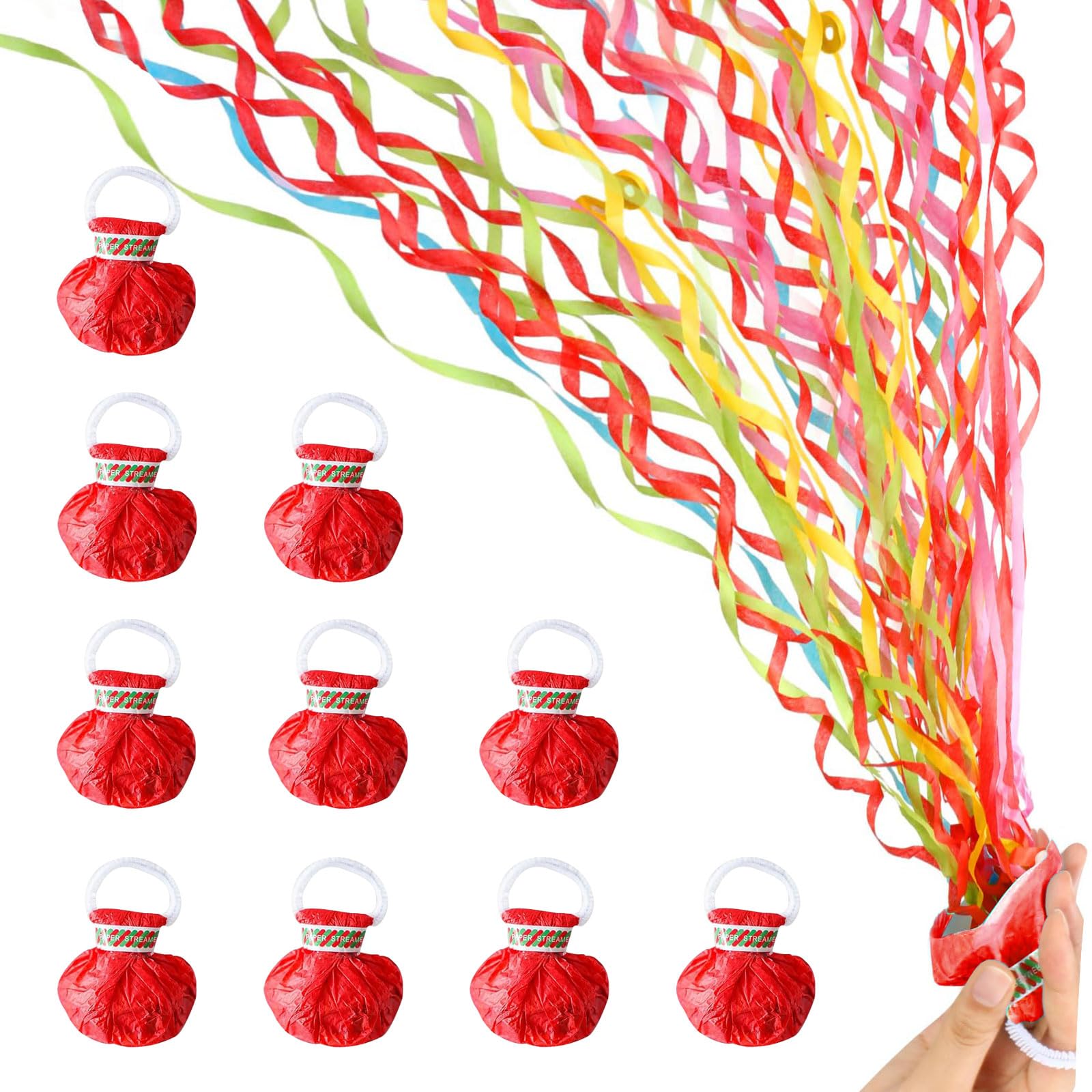 Serpentinas Fiesta TOATELU 10 Serpentinas Para Lanzar A Mano, Serpentinas De  Confeti, Serpentinas Para Fiestas, Cumpleaños, Bodas, Navidad, Año Nuevo,  Graduaciones Serpentina Spray, image size:1600x1600