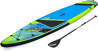 Bestway | Hydro-Force Aqua Excursion Tech Inflatable Stand-Up Paddleboard Set| Inflatable SUP with Hand Pump, Backpack, Leash, Fin, Paddle