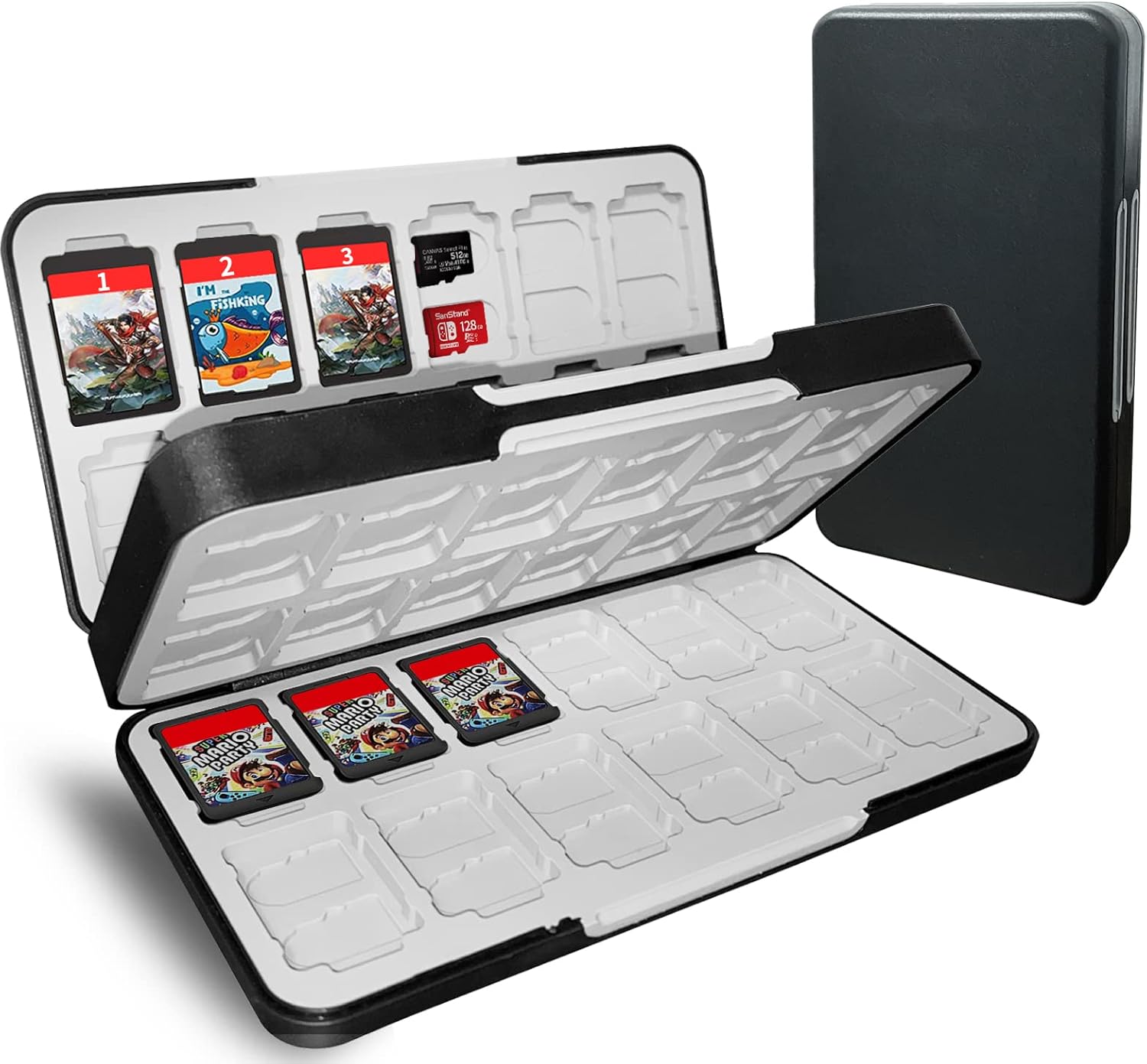 Amazon.com: Switch Game Case with 48 for Nintendo Game Card Slots and ...