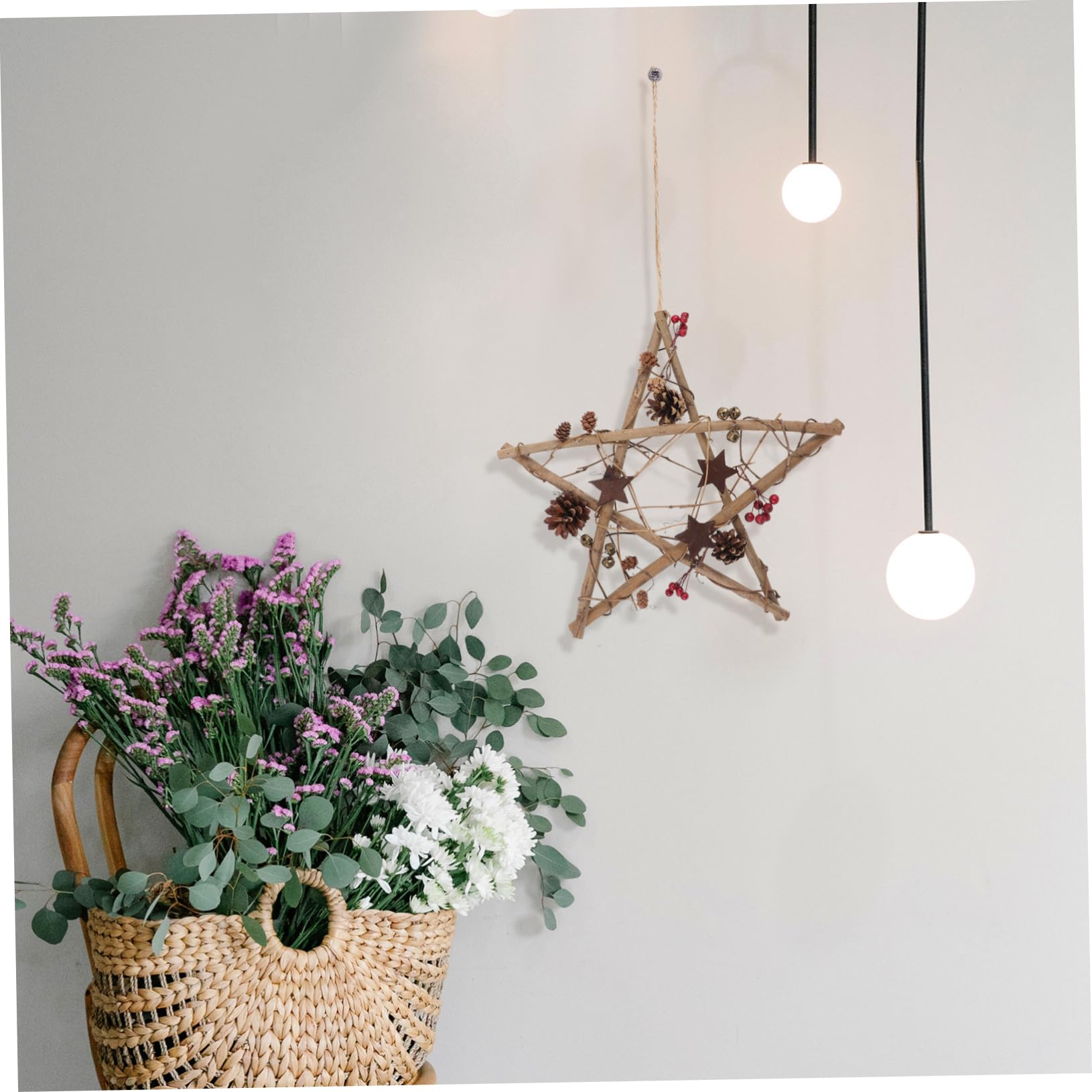 COLLBATH Decorazioni Per Albero Di Natale Forma Di Stella Addobbi Natalizi Da Appendere in Materiale Resistente Per Feste e Decorazioni Natalizie