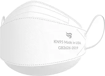 Breatheze KN95 Face Masks Made In USA FDA Registered - Disposable KN95 Mask - 3D Style