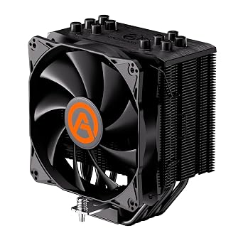 ARESGAME CPU Air Cooler for Intel/AMD, with 5 Direct Contact Heatpipes and 120mm PWM Fan - Black