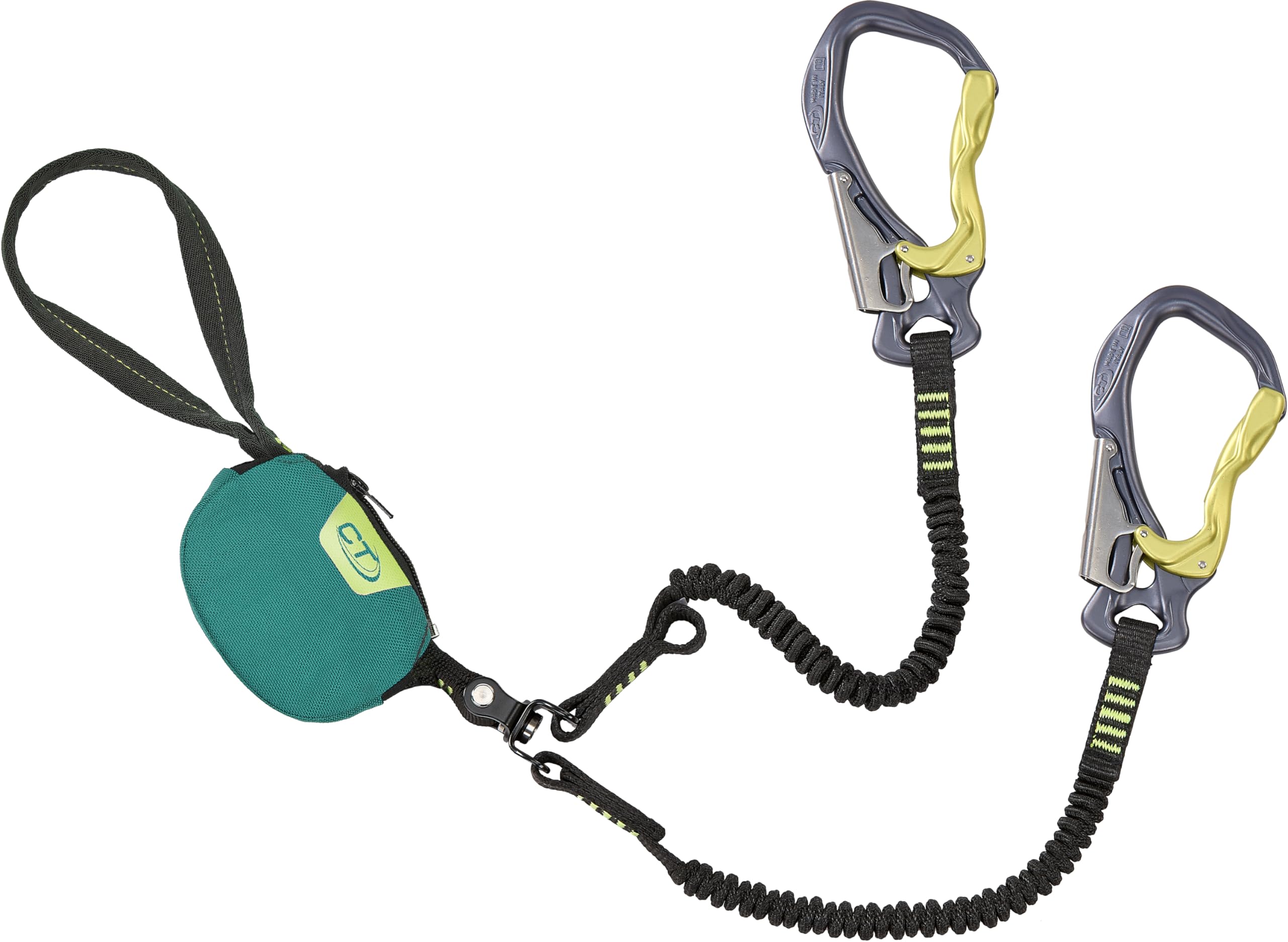 Climbing Technology Hook IT Twist, Via Ferrata Unisex Dorosły, Zielony, Jeden rozmiar
