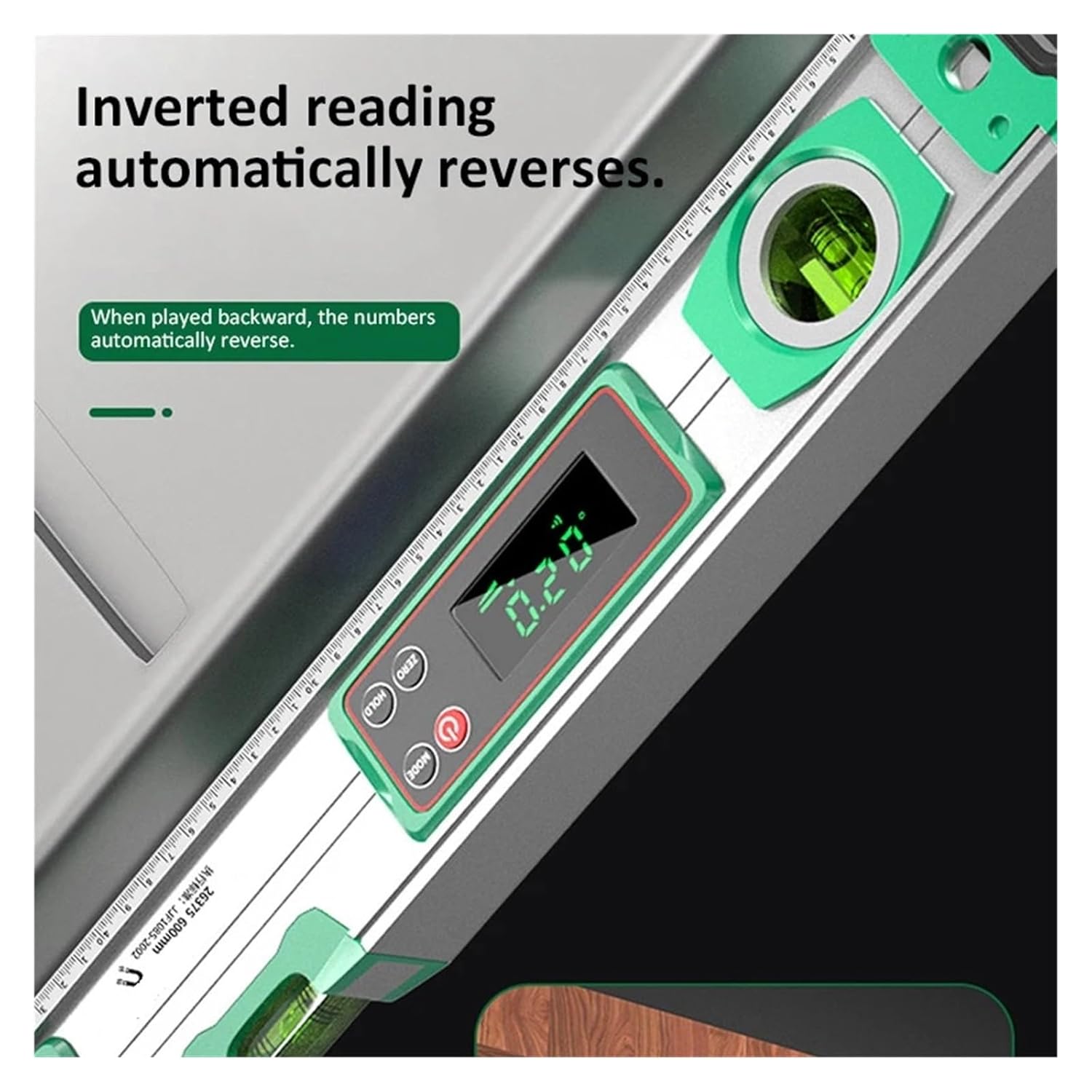 30/40/50cm Precision Magnetic Level, 0-90 Degree LED Digital Aluminum Alloy(300mm)