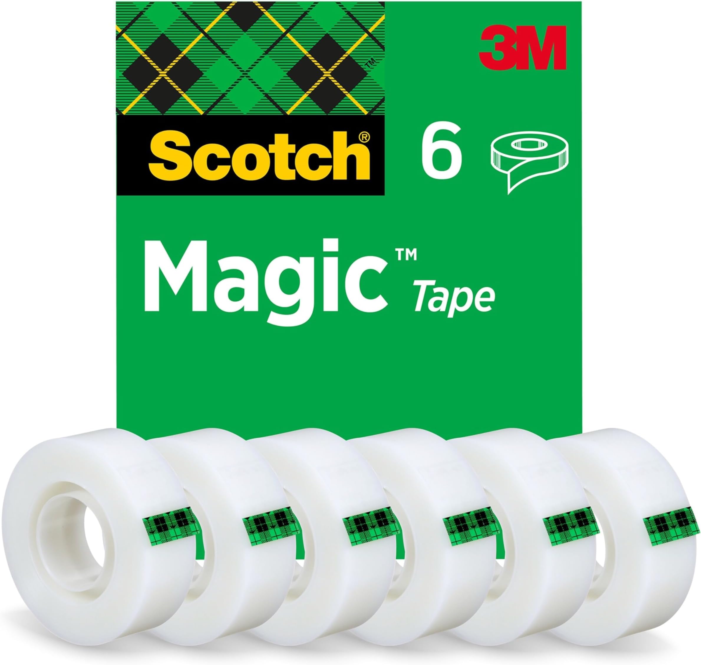 Scotch Cat Tape Dispenser with 1 Roll of Scotch Magic Tape Holds Tape