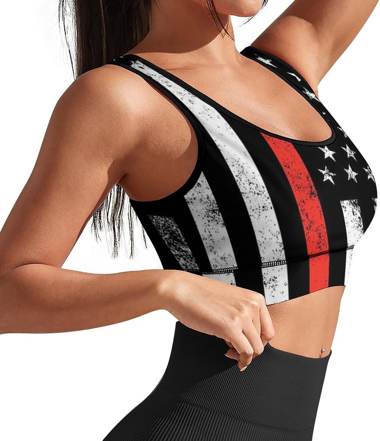 Sports Bras for Women with Removable Pads Yoga Crop Tank Tops Fitness Exercise Workout Running Top