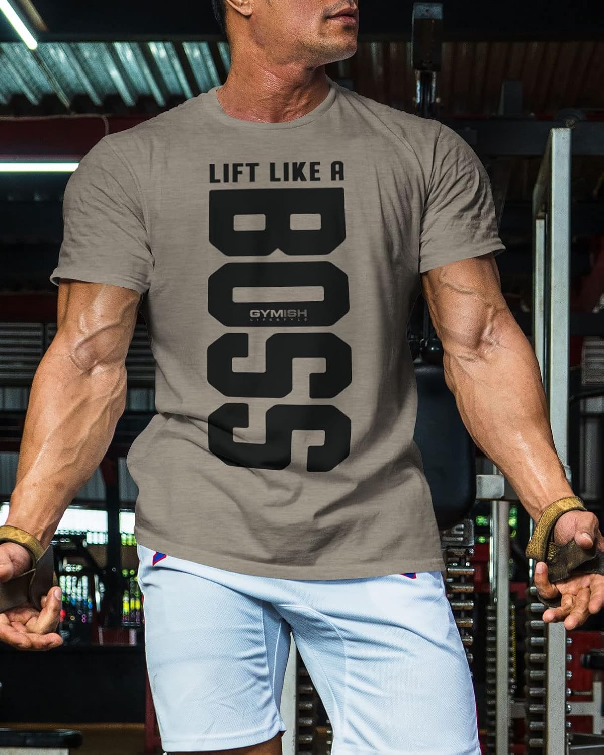 Lift Like a Boss Workout Shirts for Men, Gym Workout T-Shirt