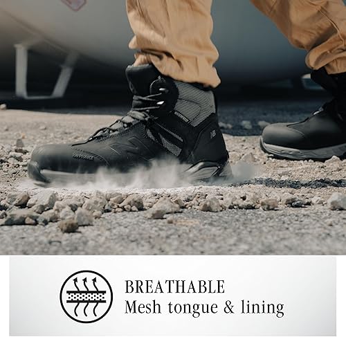 Miniatura 6 de New Balance Botas industriales AllSite con punta compuesta para hombre, color negro, 10.5