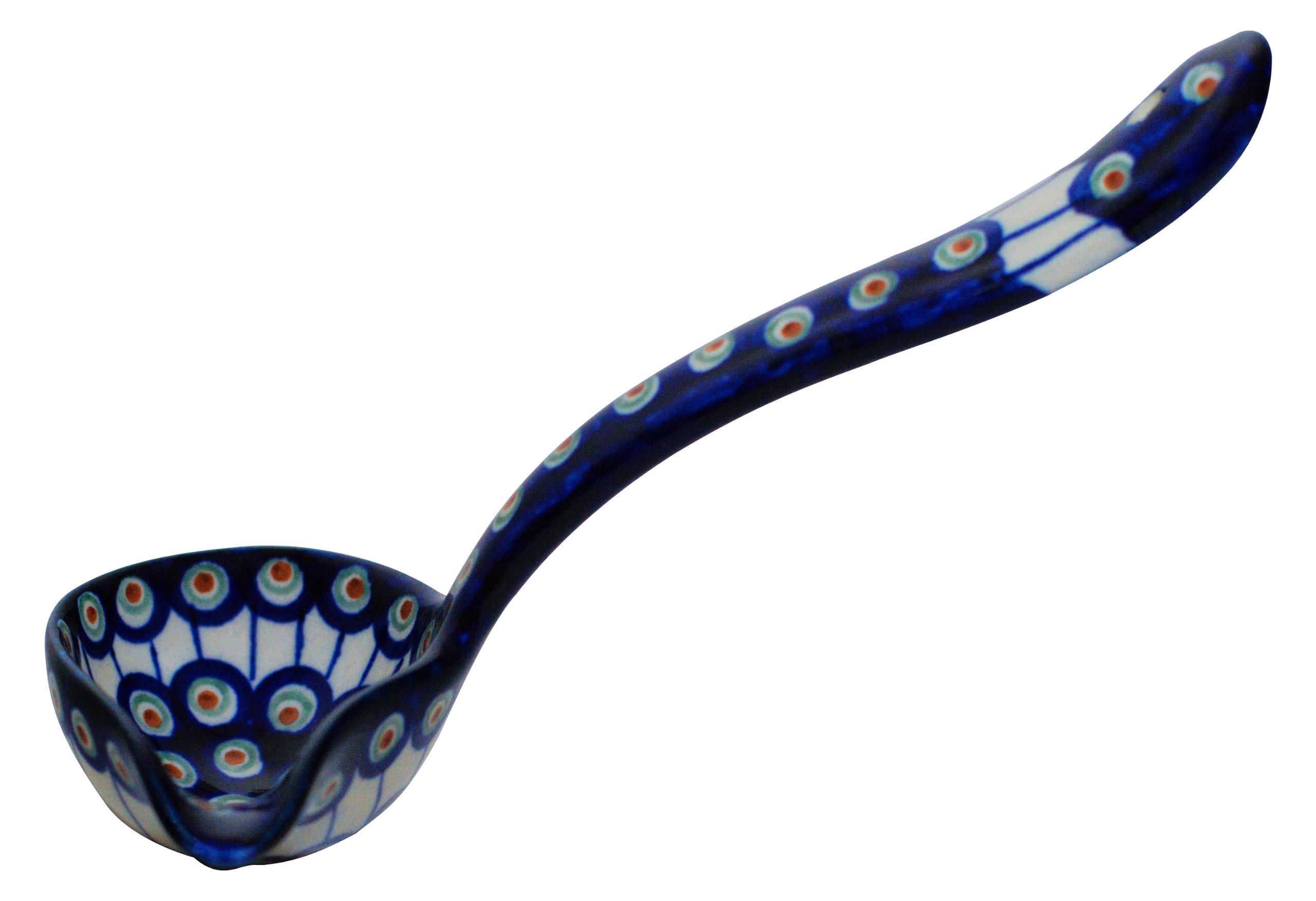 Cuillère à sauce en céramique de Boleslawiec Motif 8 repas de fête