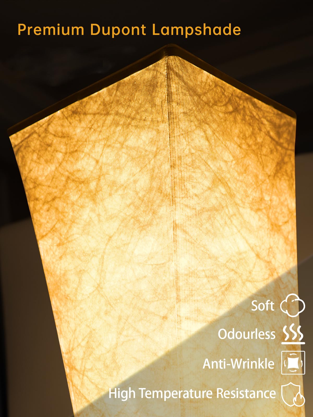 Lampada da Terra LED da Soggiorno Dimmerabile, Piantana Intelligente RGB Moderna, Lampada da Terra con Telecomando, Tessuto, Lampada da Terra Bianca per la Camera da letto, Sala Giochi, 156cm