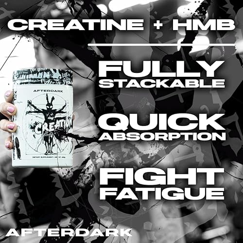 Miniatura 6 de AfterDark Supplements Creation Creatine Monohydrate Powder, mezcla de matriz de creatina de 10000 mg, promueve la potencia, la resistencia y el