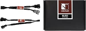 Noctua NA-SYC1, Câble en Y 4 Broches pour Ventilateurs de PC (Noir)