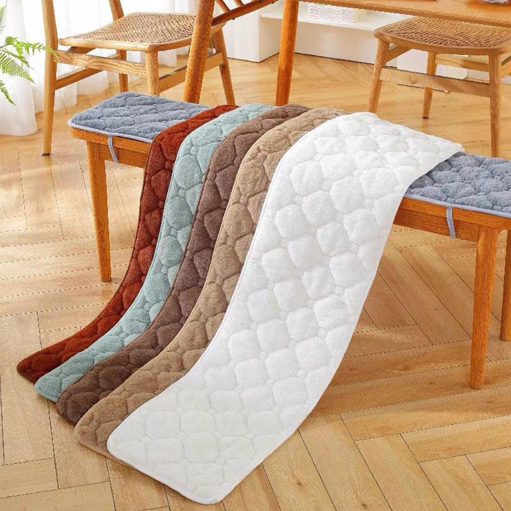 Stół Nowoczesna Czernica Ławka Ogrodowa Cush Pad na Patio Jadalnia Futro 35 x 180 cm Thii Podkładka do Siedzenia Do Użytku Wewnętrznego/Na Zewnątrz Idealna do Wystrój Domu