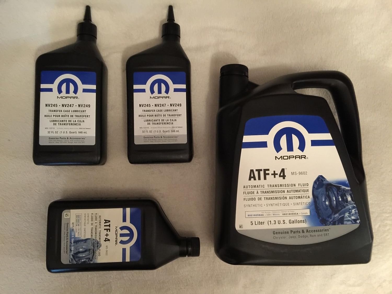 Mopar ATF+4 Automatic Transmission & NV247 Transfer Case Fluid