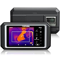 TOPDON TC003 Termocamera Professionale, 512×384 Risoluzione con 5MP Camera Visibile & Wifi Bluetooth, Termocamera Infrarossi 5″ Touchscreen, 32GB Memoria, 25 Hz, -20°C~550°C, dotata di funzione OTG