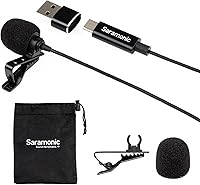 Vista 2 de Saramonic LavMicro-U - Micrófono de solapa USB C para iPhone 15, iPad, Android, micrófono de solapa de condensador omnidireccional para vlogging