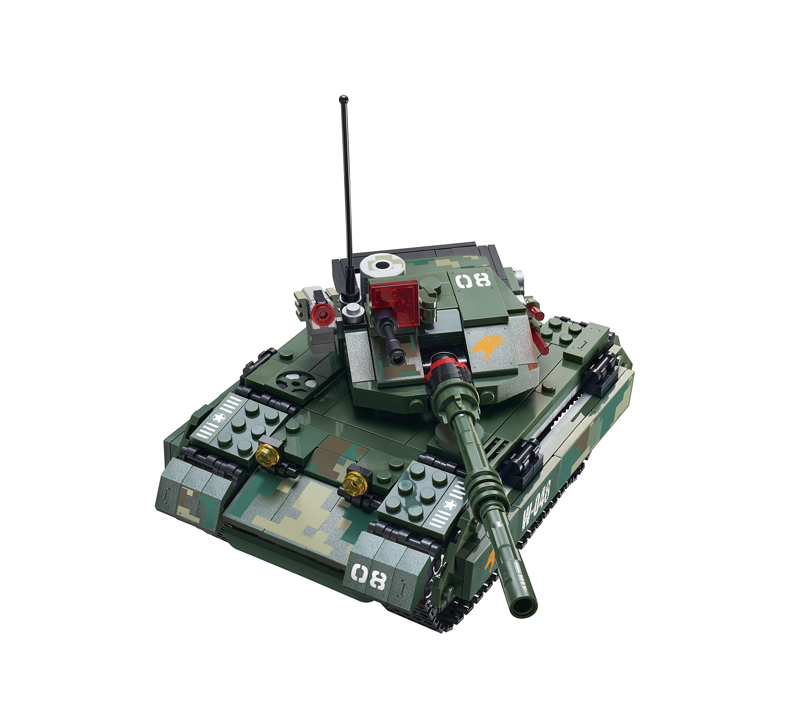 Small Blocks Buildable Remote Control - Military Tank Vehicle