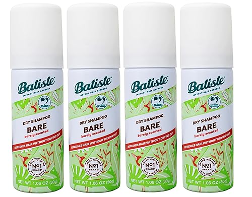 Batiste Champú seco de reparación instantánea para el cabello, sin olor, refresca el cabello sin secarse, tamaño de viaje de 1.06 onzas (paquete de