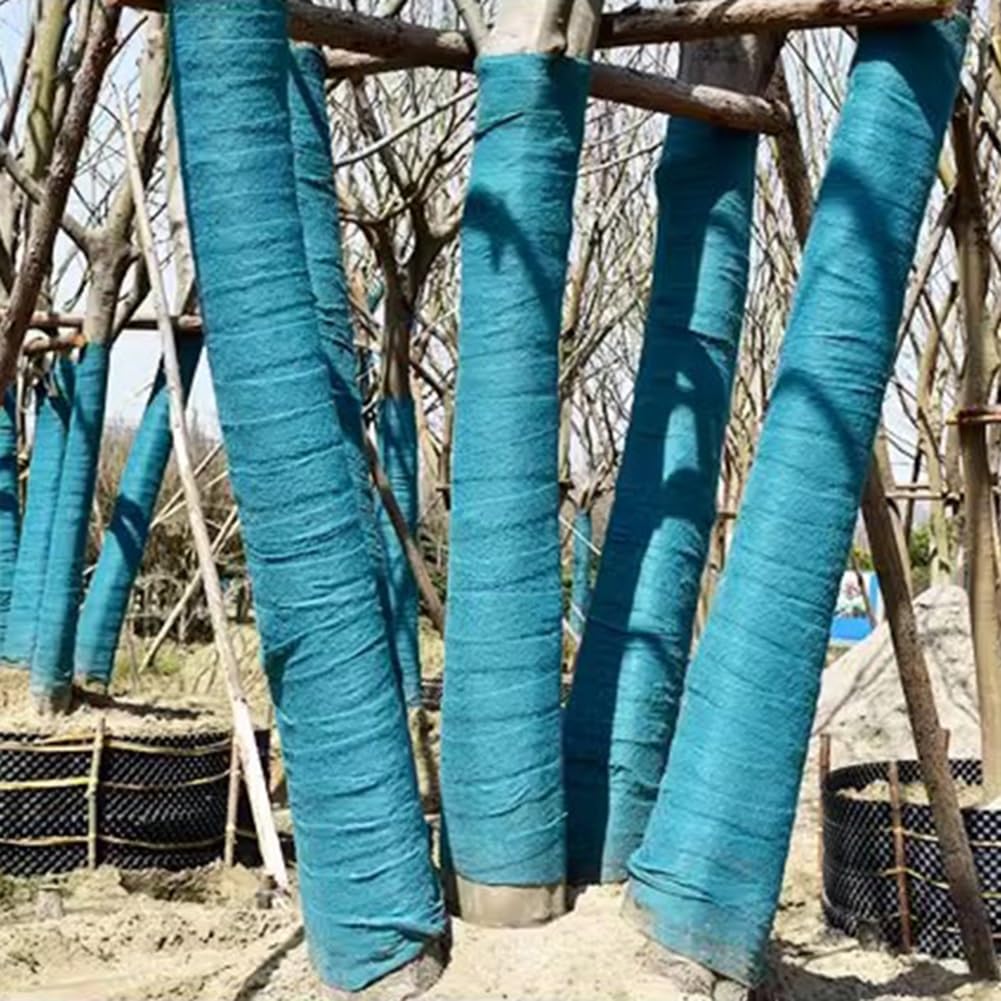Tree Protection Bandage, Duurzame Burlap Boomwikke Vochtinbrengende beschermfolie for bomen, winterbestendige boombeschermingsfilm for boomstammen, koudebestendige boomstambeschermer(50Roll0.18*16M Tree Protection Bandage, Duurzame Burlap Boomwikke Vochtinbrengende beschermfolie for bomen, winterbestendige boombeschermingsfilm for boomstammen, koudebestendige boomstambeschermer(50Roll0.18*16M