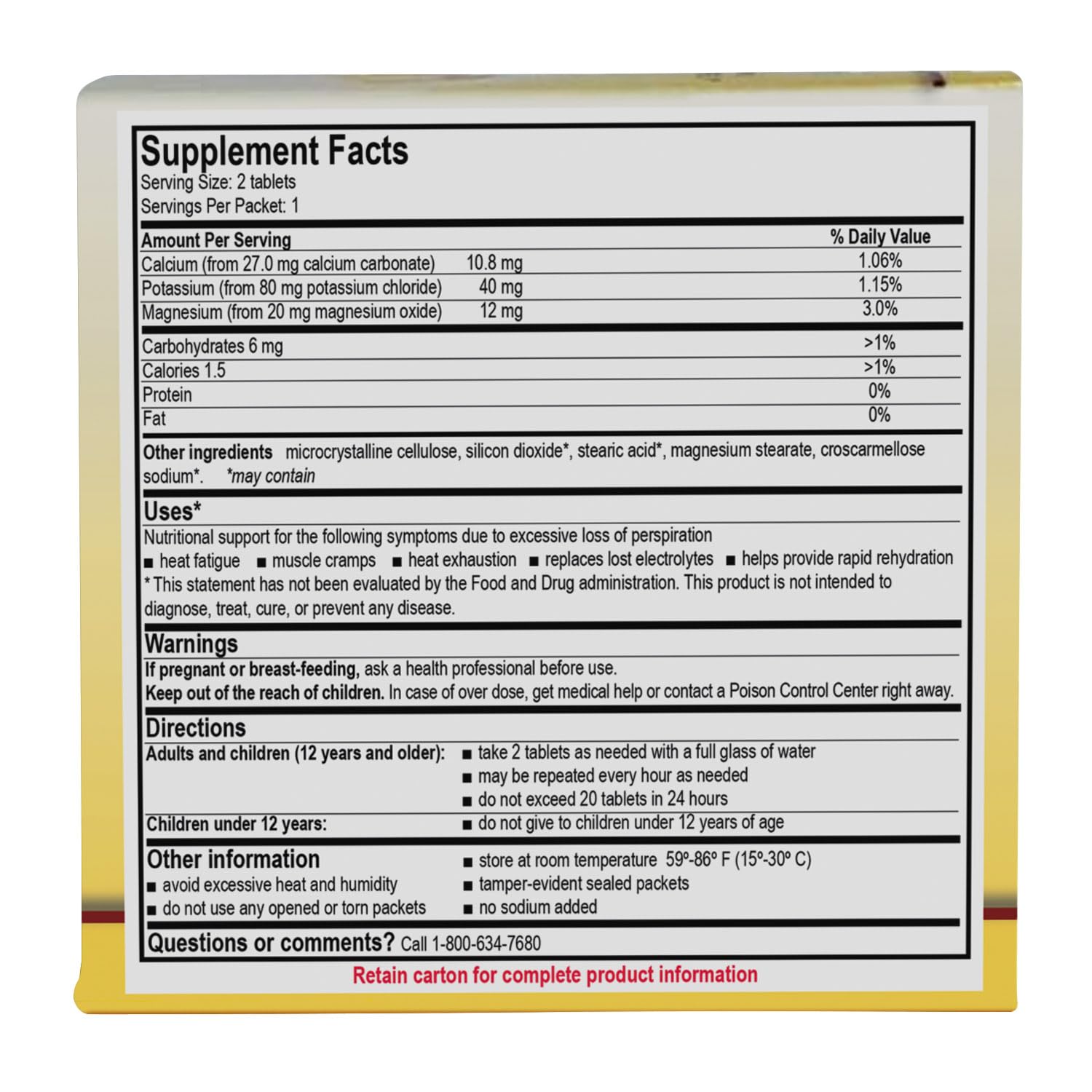 Medique 03033 Medi-Lyte Electrolyte Tablets w/ Potassium Chloride for Cramps, unflavored, 100 Tablets — Amazon image 2