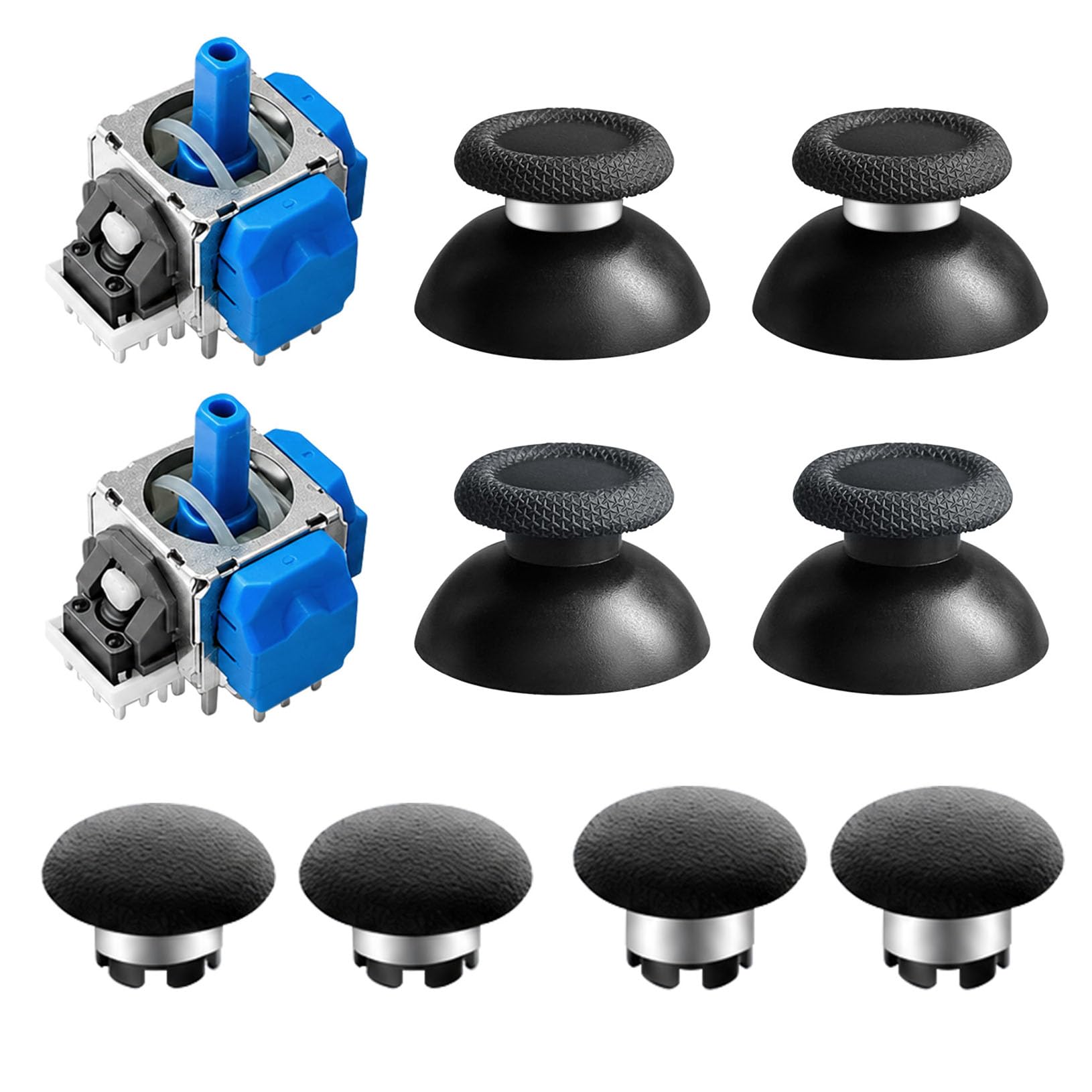 AKNES HallPi V6 TMR Joystick for PS5/PS5 Edge Controller&Thumbstick Cap Set | Anti-Drift Electromagnetic Sensor Sticks with Interchangeable Thumbstick Cap Set (Soldering Required)