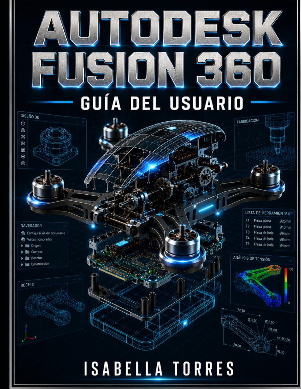 AUTODESK FUSION 360 GUÍA DEL USUARIO: Un manual completo paso a paso para principiantes y profesionales para dominar el modelado 3D, CAD, CAM, CAE y el diseño de PCB.