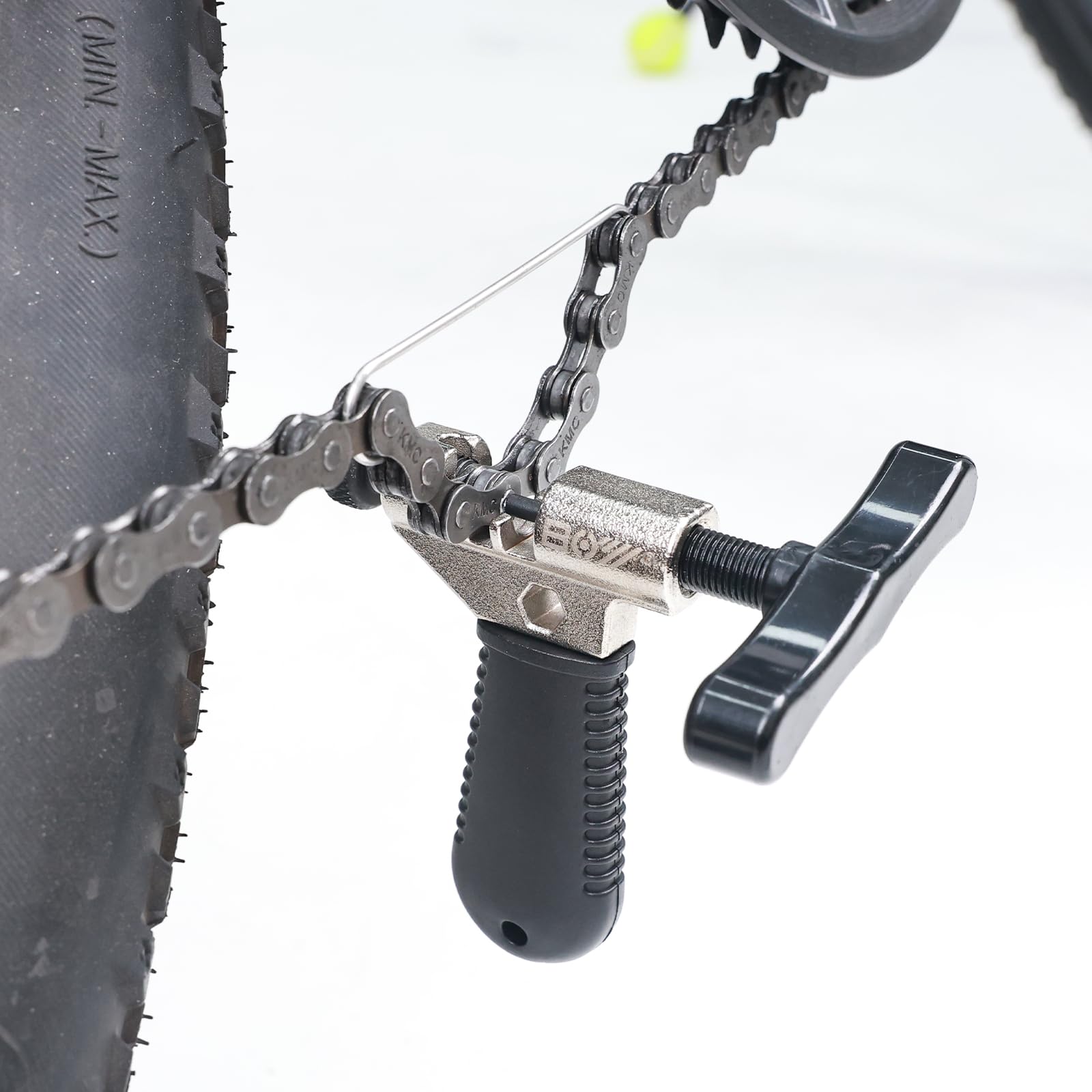Uniwersalny zestaw narzędzi do łańcucha rowerowego, z wyłącznikiem rowerowym, szczypce do łańcucha głównego, do szosowego MTB, 1-12 biegów, rozgałęźnik łańcucha i łamacz łańcucha (czarny)