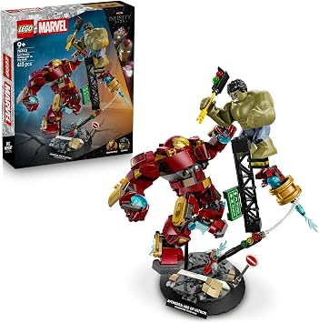 LEGO Marvel Efsanevi Savaş: Hulkbuster, Hulk’a Karşı 76343-9 Yaş ve Üzeri Çocuklar için Iron Man ve Hulk Minifigürü ile Savaş Aksesuarlar İçeren Yaratıcı Oyuncak Yapım Seti, Hediye Fikri (413 Parça)