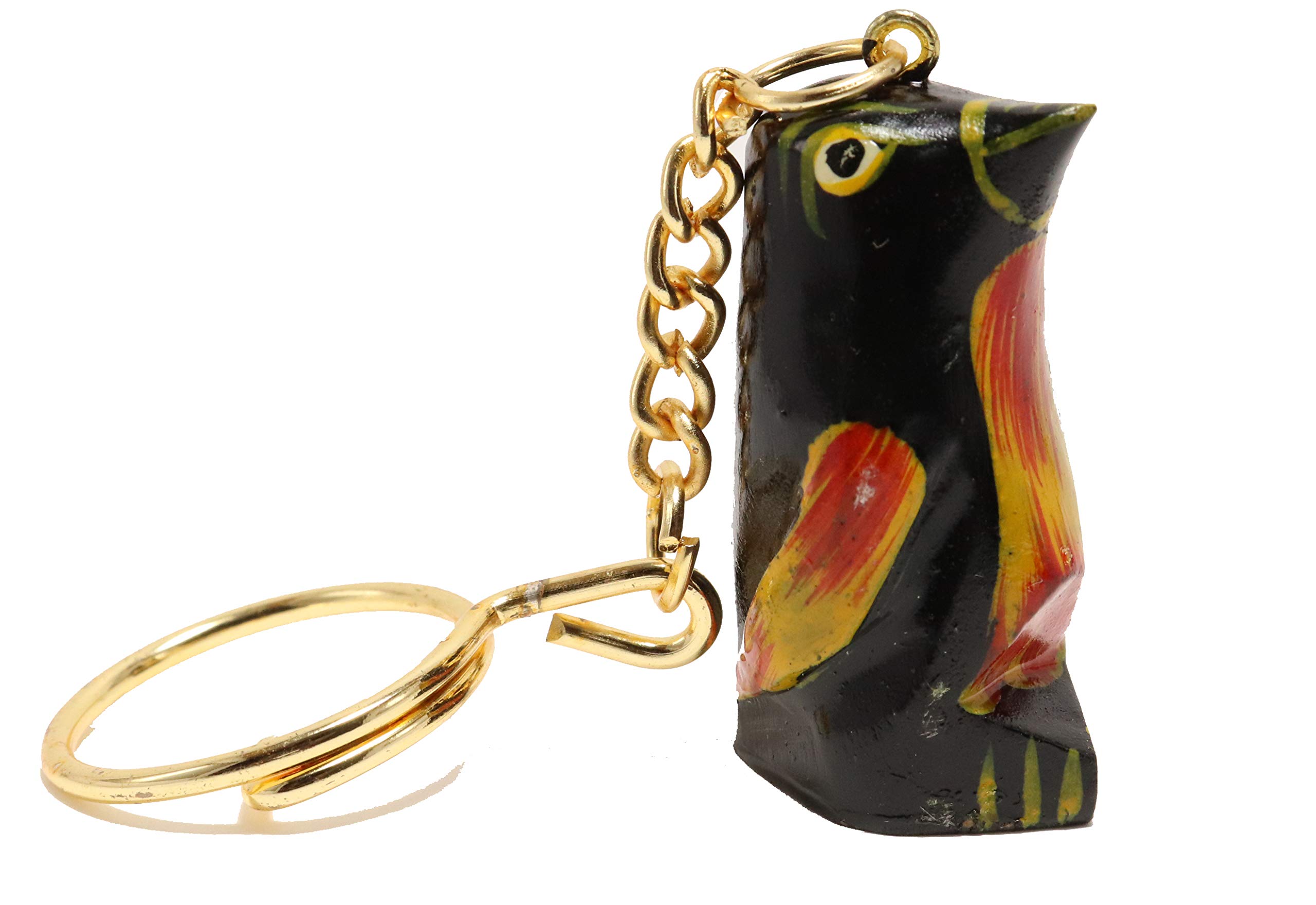 KYNKlowage-Wooden Penguin Key Chain (H 4.00 cm X L 2.50 cm)