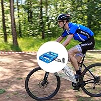 Vista 2 de Extensores de pedal de bicicleta, 1 par de extensores de pedal de bicicleta de acero al cromo-molibdeno extendido espaciador para cualquier pedales