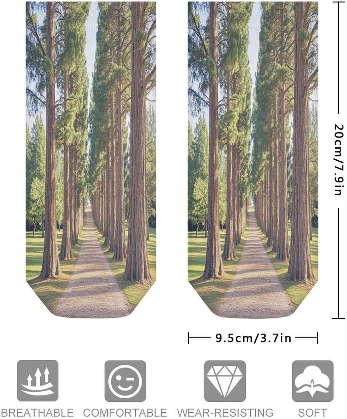 Cypress Trees Outdoors Ankle Sock-Low Cut Breathable,Basketball Socks for Men Women,Tube Socks for Work Sports