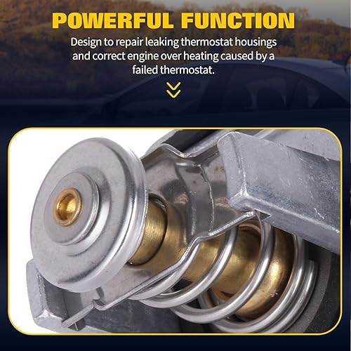 Miniatura 4 de OCPTY Carcasa de termostato apta para Chevy Aveo 2009-2011, para Chevy Cruze 2011-2016, para Chevy Sonic 2013-2018, el conjunto de carcasa del