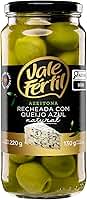 Vale Fértil Azeitona Verde Em Conserva Recheio Queijo Azul Vidro 130G
