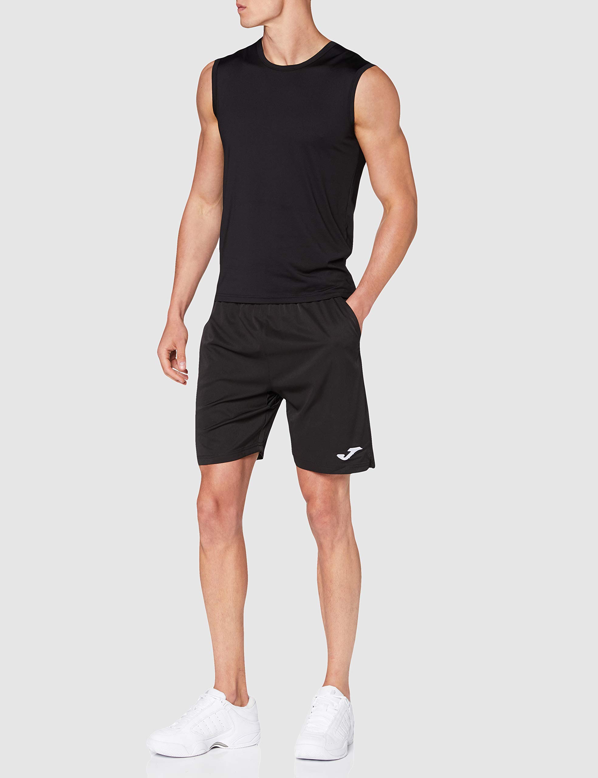 Joma Master Bermuda Deporte, Hombre, Negro, M