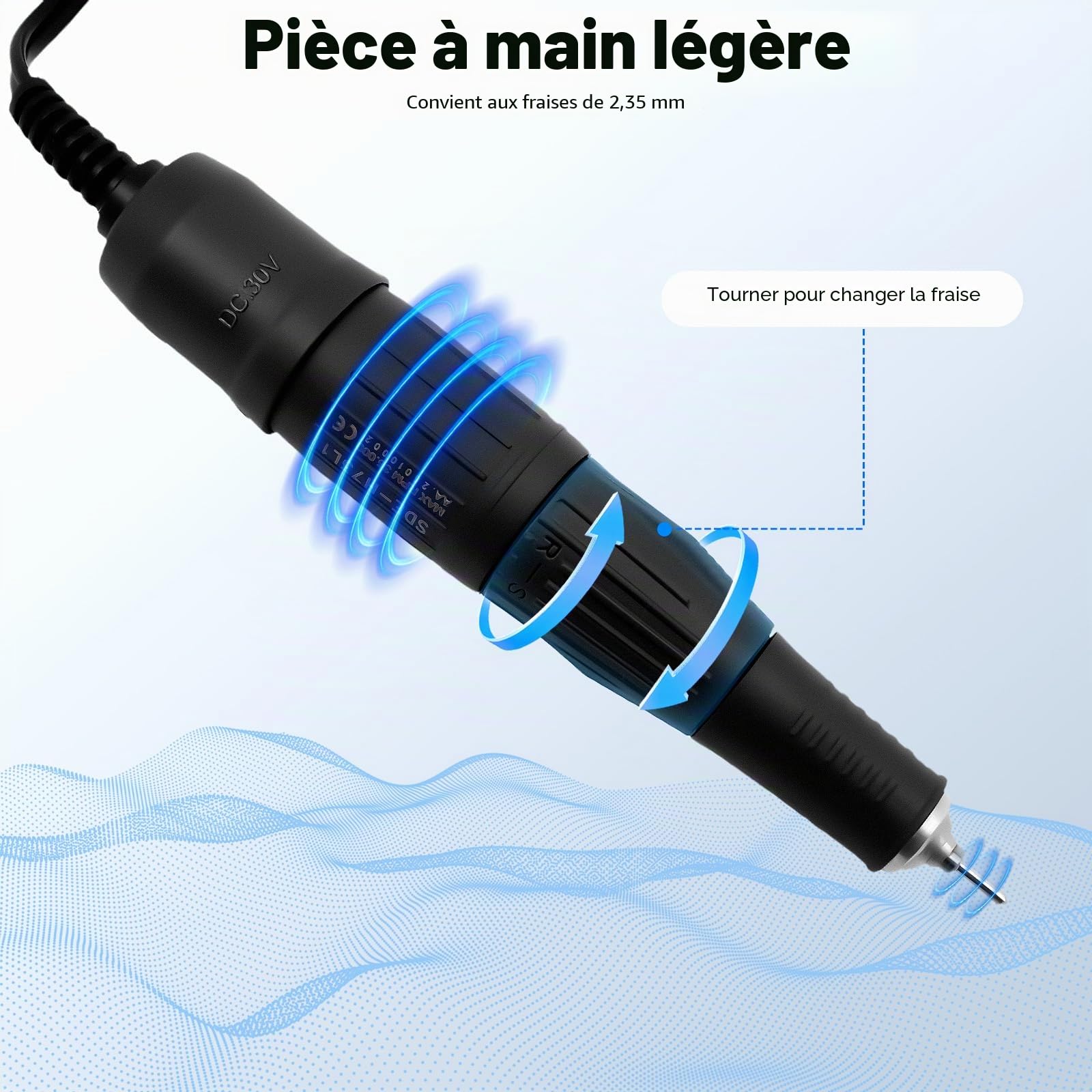 N3 Laboratoire Micromoteur Électrique 0-35 000tr/min, Meulage Polissage, Matériel de Laboratoire Portable