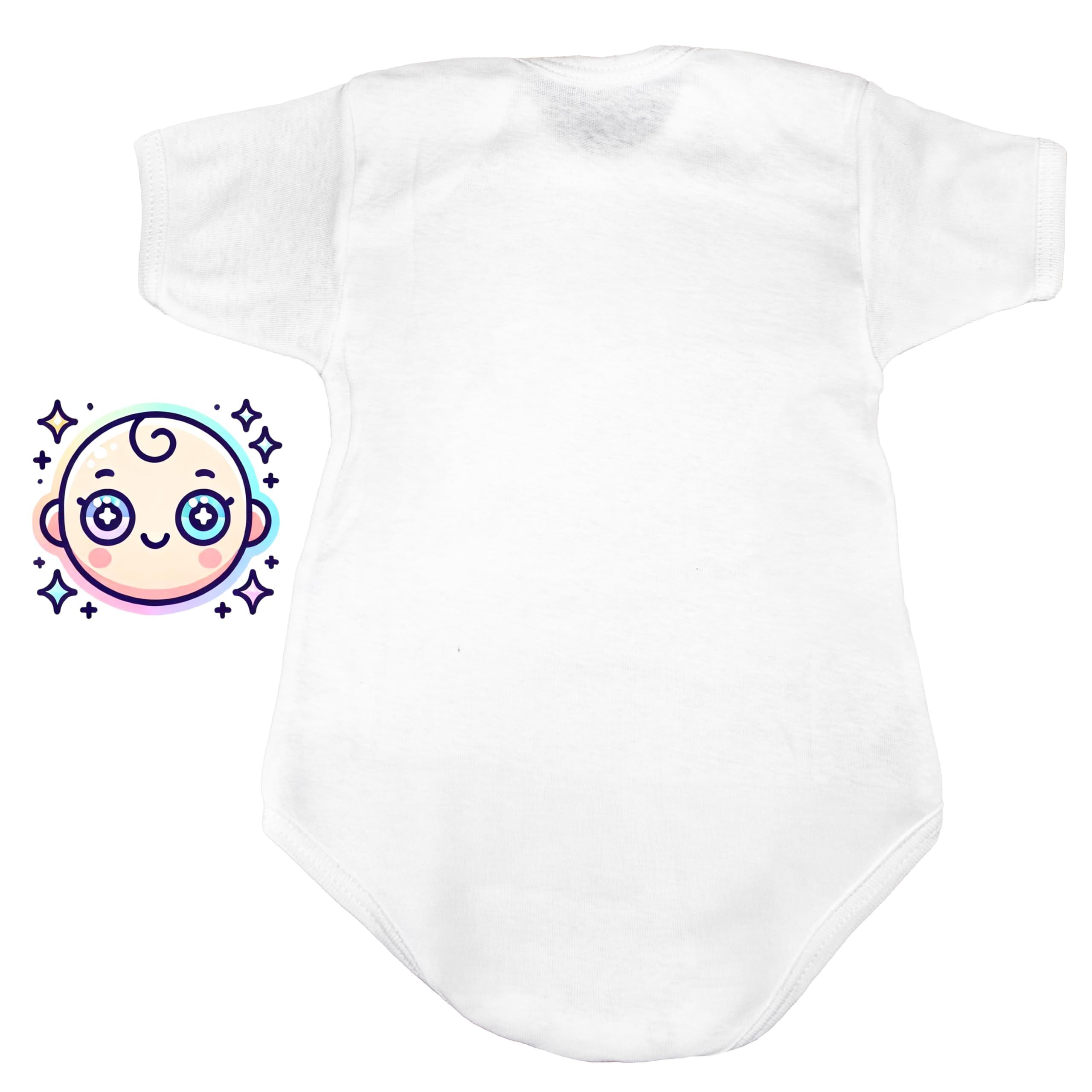 PASTELLO - Lot de 6 corps pour bébé 100 % coton, coupe américaine avec manches, pratique et confortable (Art. BY1132TC)