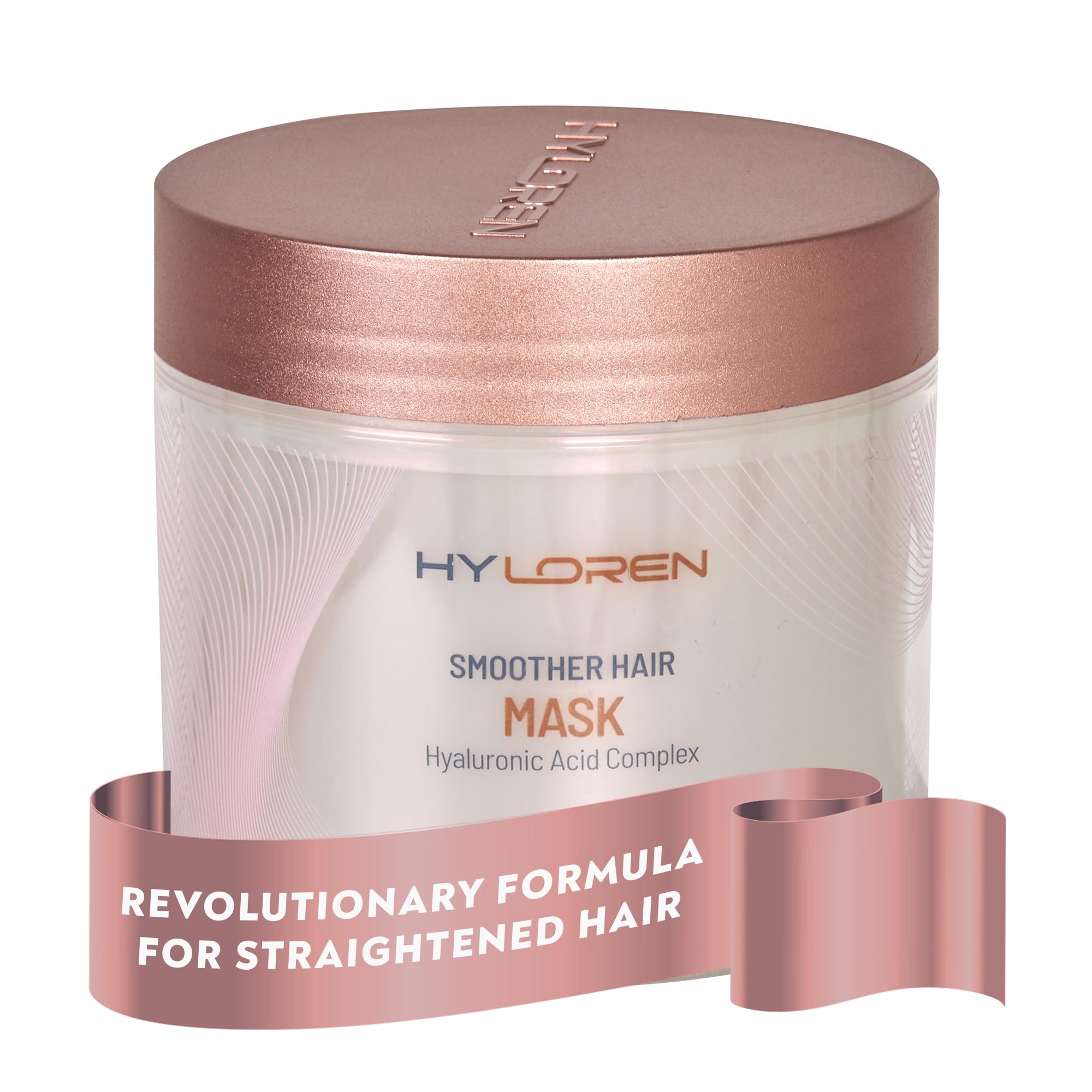 Mon Platin Professional Hair Mask for Damaged Hair & Straightened, 500ml, HYLoren Smoother with Hyaluronic Acid