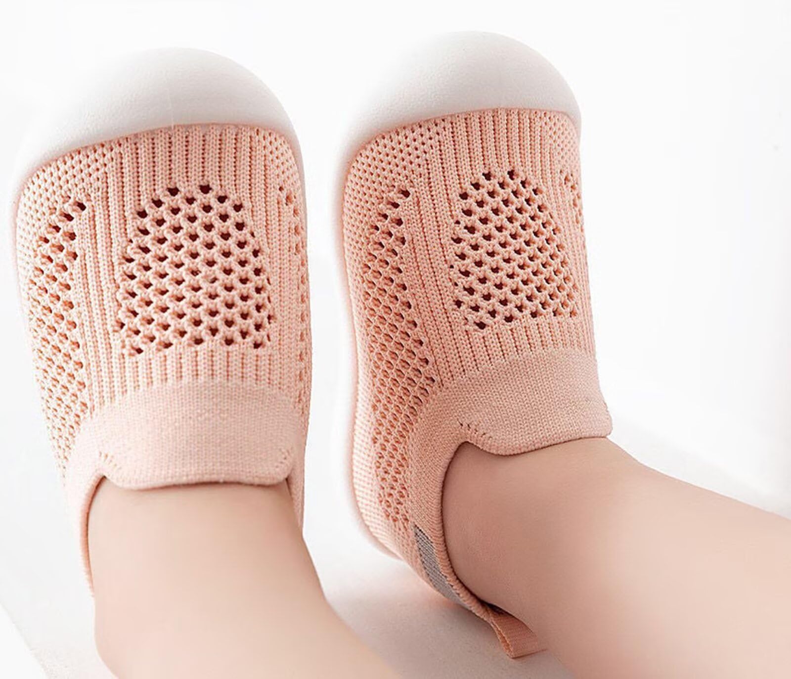 Neonato Scarpine,Bambino Scarpe Bimbi per Primi Passi Antiscivolo Bambino con Suola Traspiranti Pantofole Bambino Unisex Scarpe