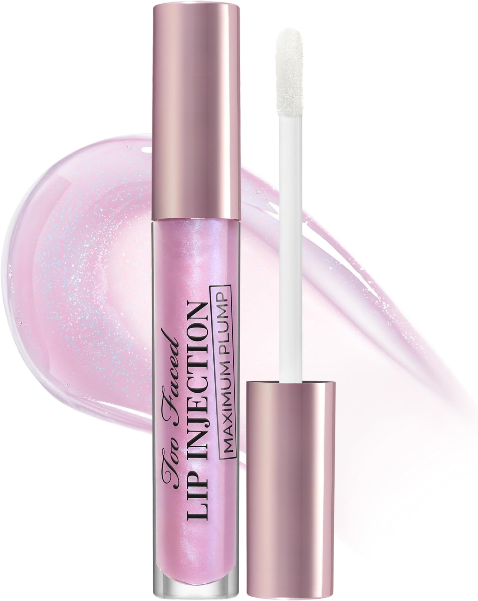 Too Faced Lip Injection Maximum Plump Extra Strength Lip Plumper Gloss | Hydrating, Volumizing, + Plumping, 0.14 Fl Oz