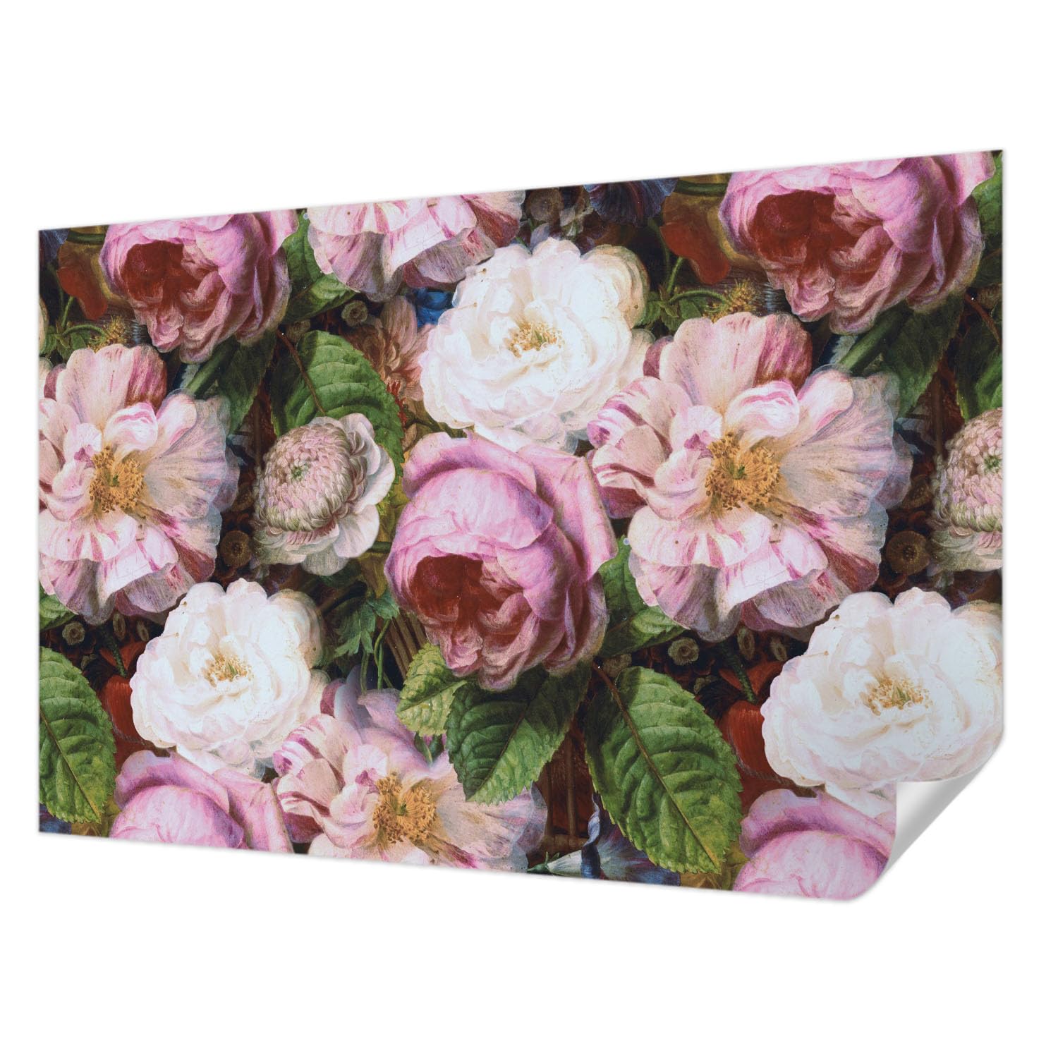 Tapisserie murale pour chambre et salon design floral autocollant