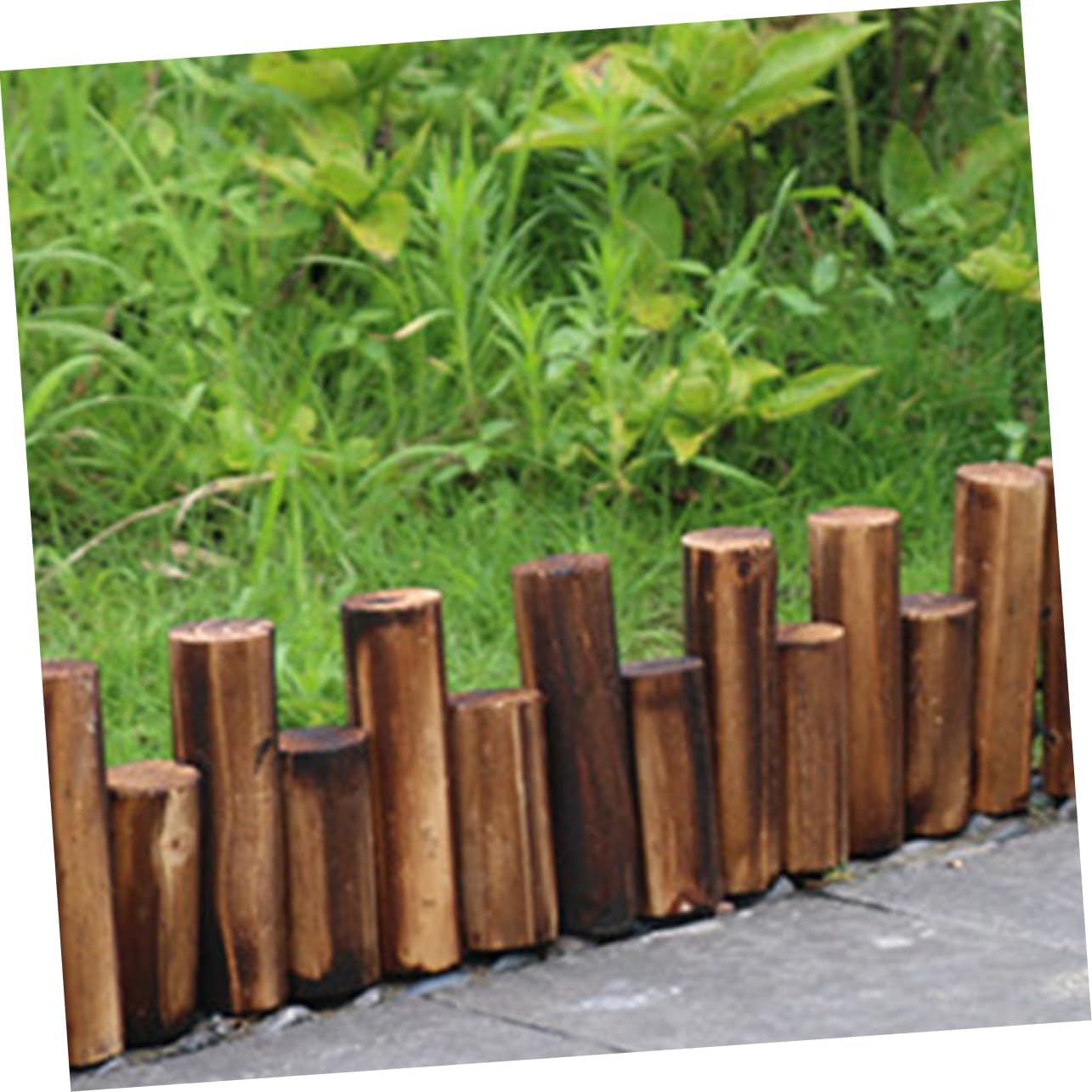 Flowerbed Edging Fence Garden Border Decorative Fence Wood Stakes Included Easy Assembly