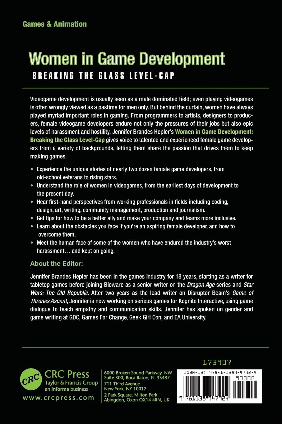 Women in Game Development: Breaking the Glass Level-Cap: Amazon.co.uk:  Hepler, Jennifer Brandes: 9781138947924: Books