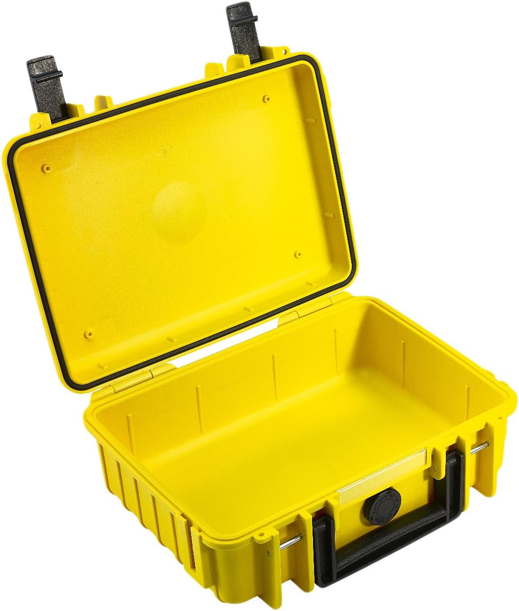 B&W Outdoor Transport Case - Type 1000 (Empty) - Yellow - Waterproof according to IP67 Certification, Dustproof, Virtually Indestructible