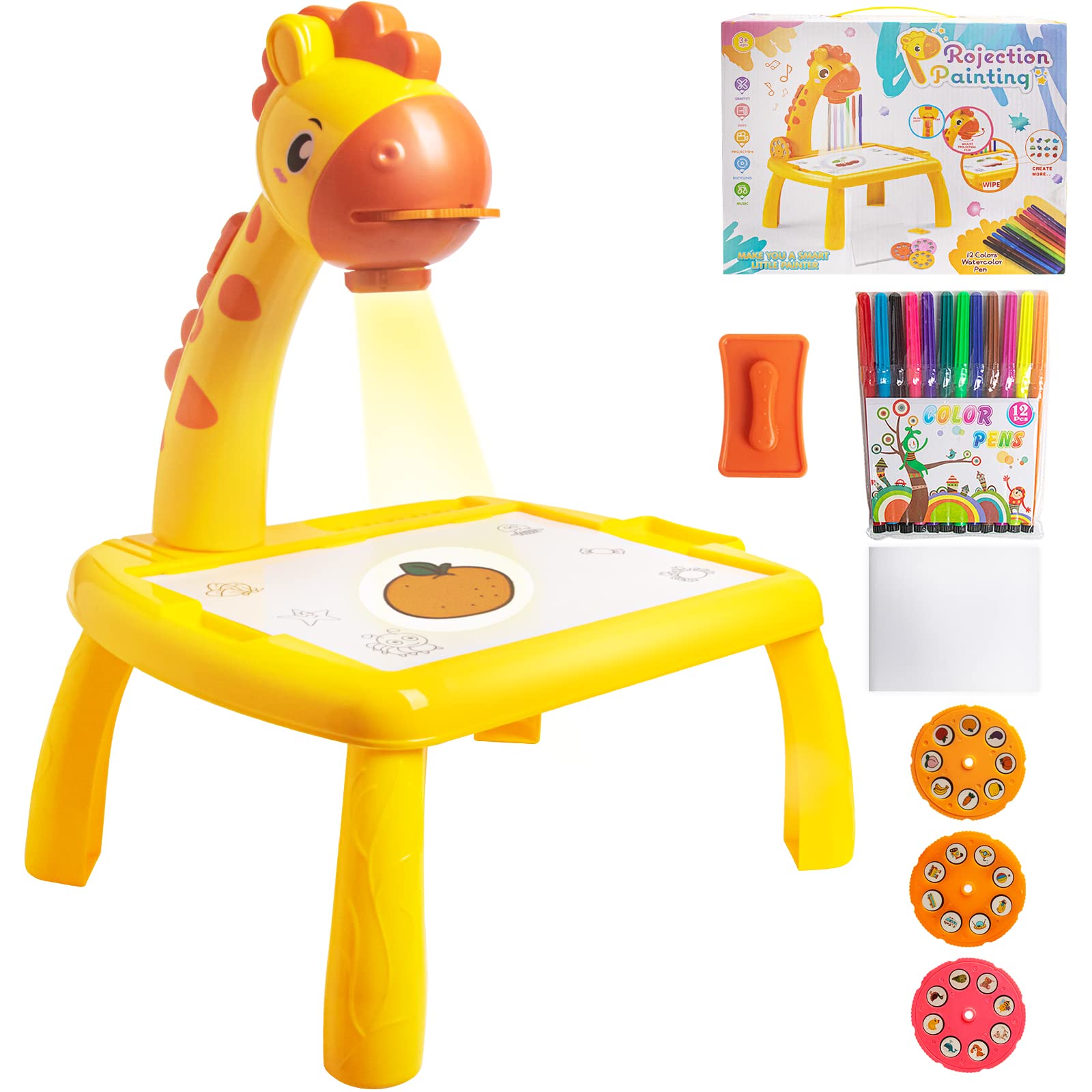 Photo 1 of Drawing Projector Board for Kids,Projection Painting Set,Trace and Draw Projector Sketcher Table with Light & Music, Educational Toys Gifts for Kids Boys Girls Age 2 3 4 5 Years Old