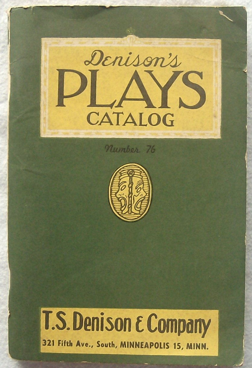Denison Plays Catalog Na Books