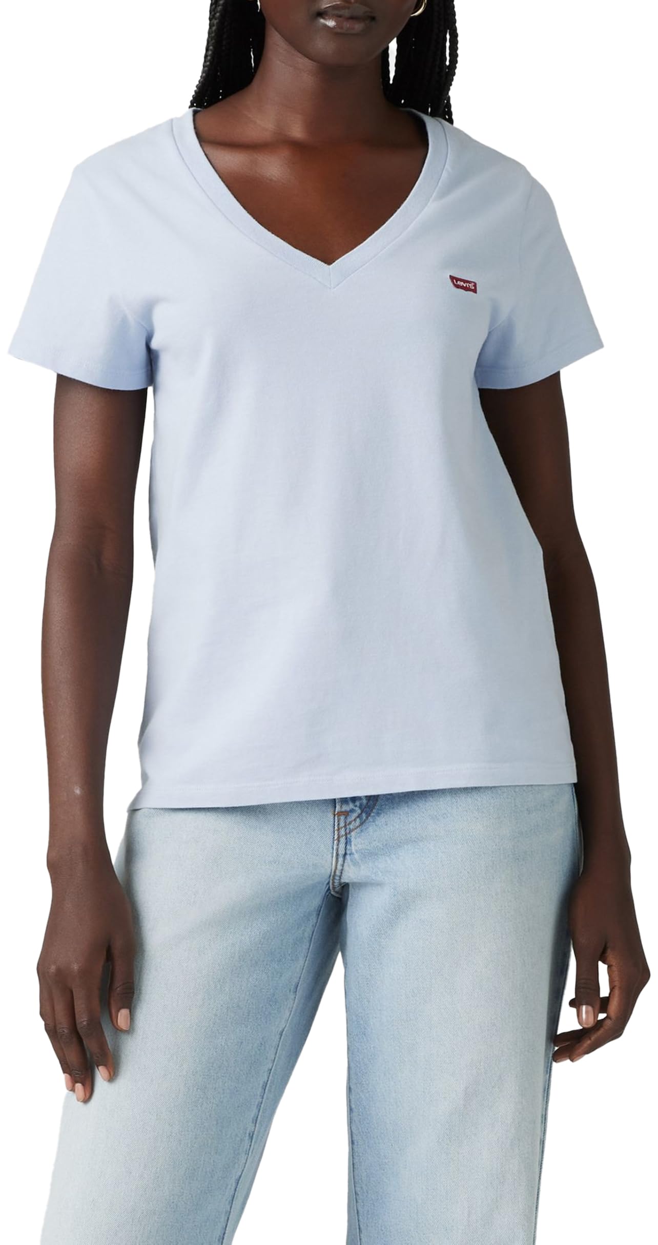 Levi's Damen The Perfect V-Neck T-Shirt, Chesthit Logo