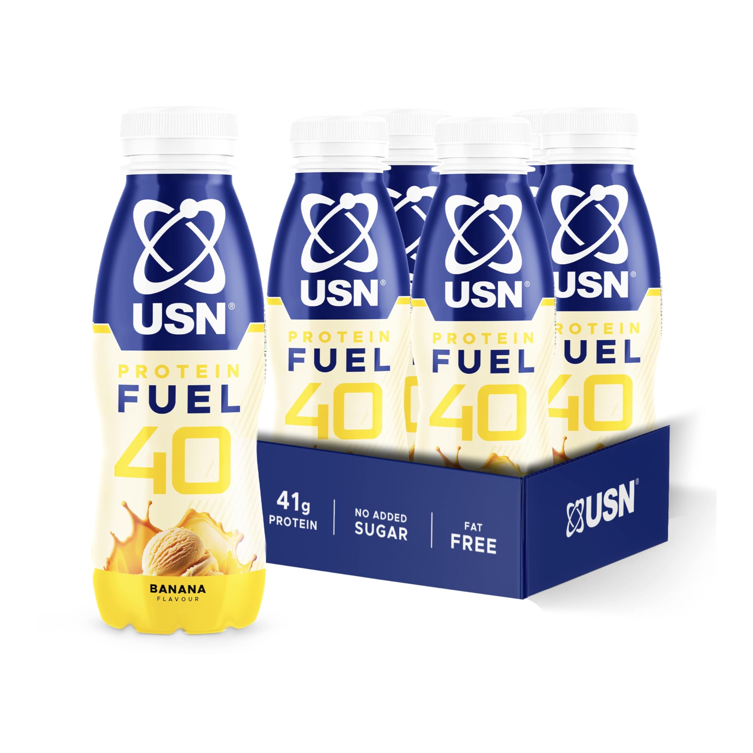 USN Protein Fuel 40 Ready-to-Drink I Banana I 6 x 500ml