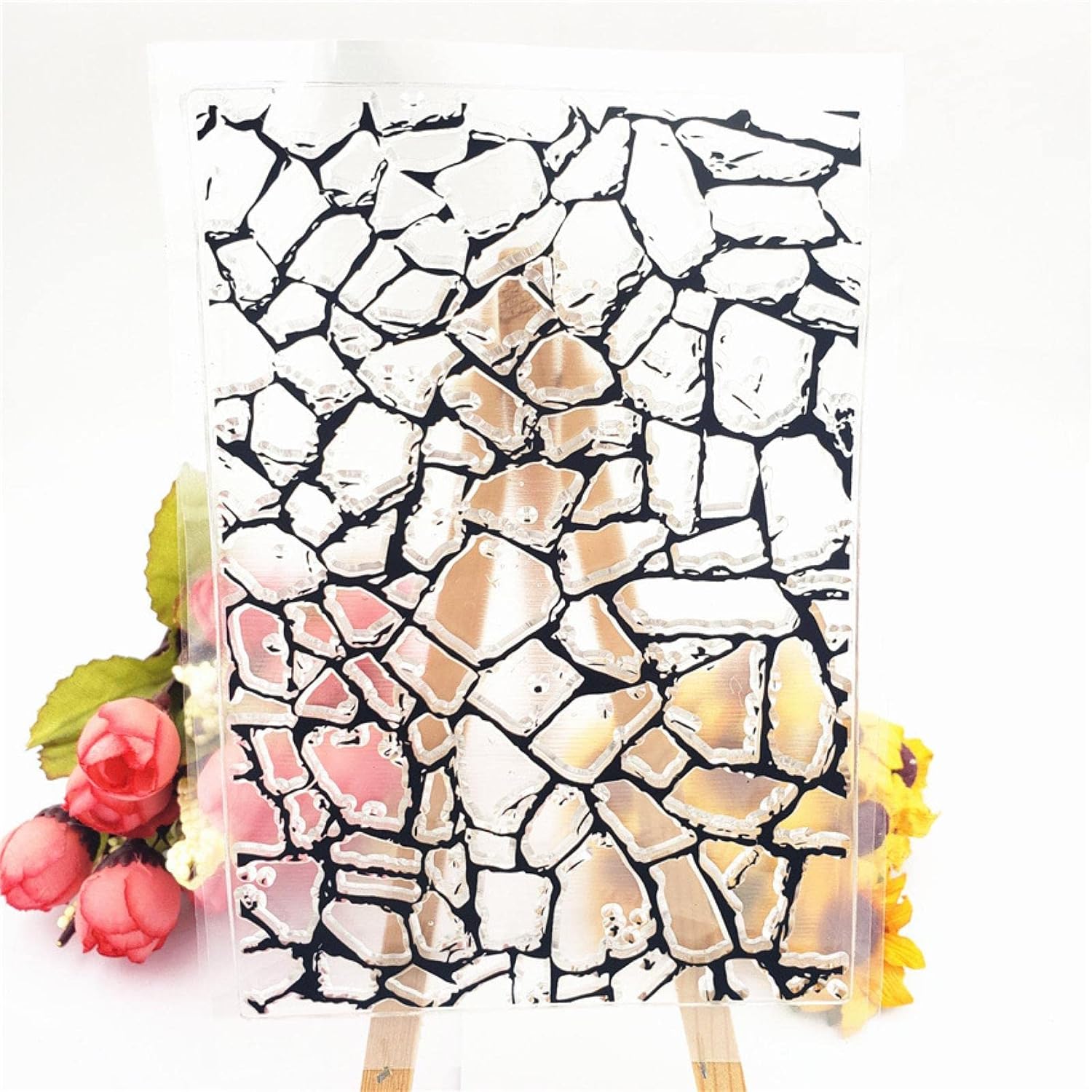 Silicone Clear Stamps Card Making Clear Stamps,11x16cm Brick Wall Transparent Clear