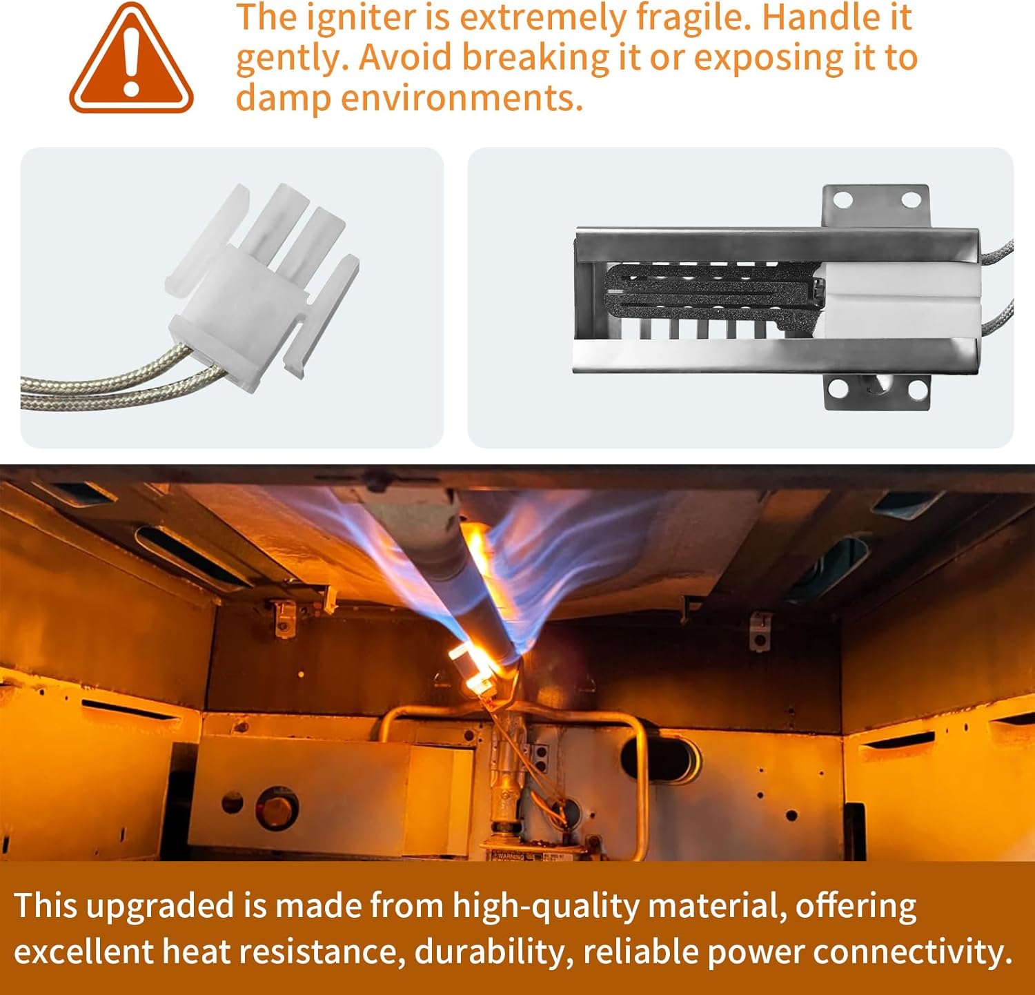 WB13K21 Gas Range Oven Igniter Replacement for Ken-more Hot-point Norton-501a WB2X9998 IG9998 Gas Range Oven Fit for G-E Sam-sung 5303935066 DG94-00520A NX58H5600SS NX58h9500WS